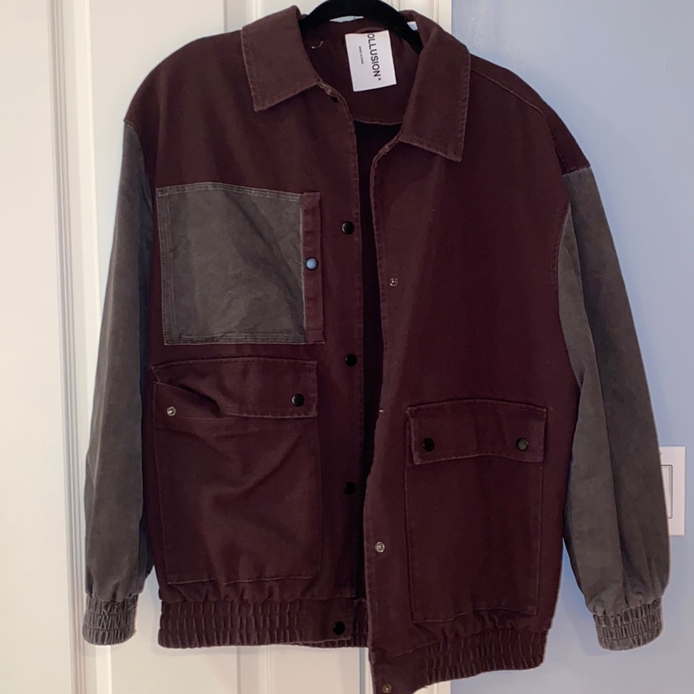 Collusion Brown Oversized Jacket - image 1